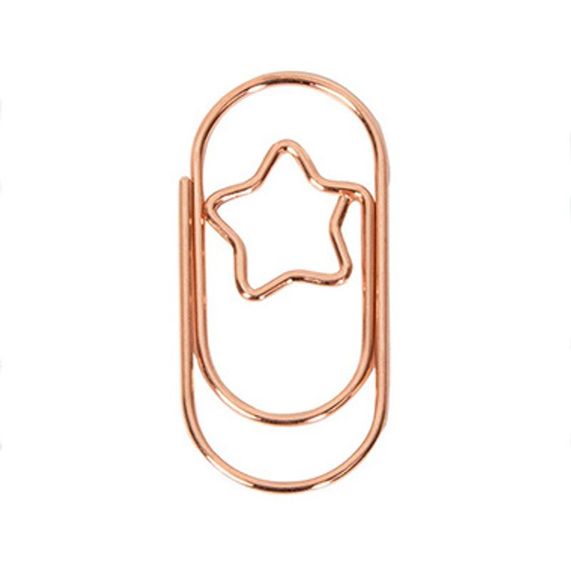 Paperclips met ster koper 38 mm | 10 stuks